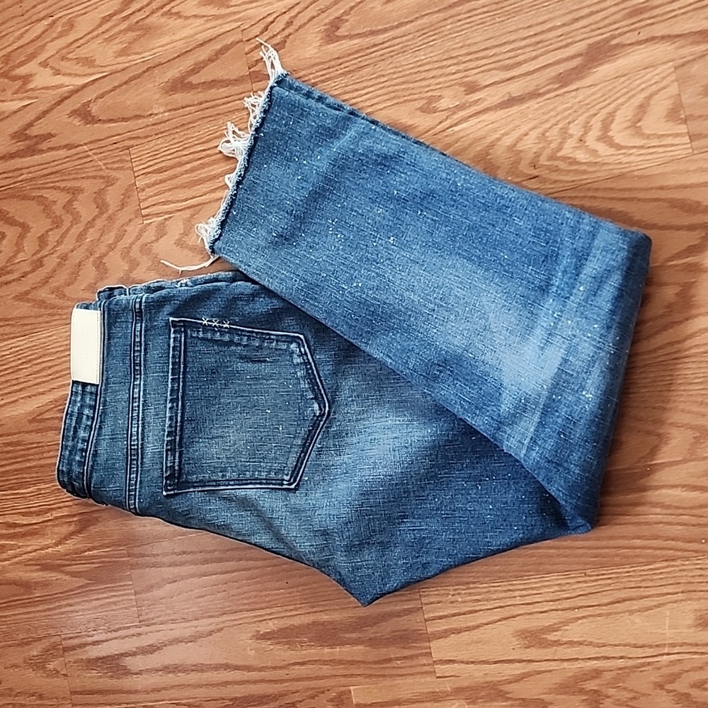 Scotch & soda freediver slim boyfriend petit 30/32 capris distressed festival